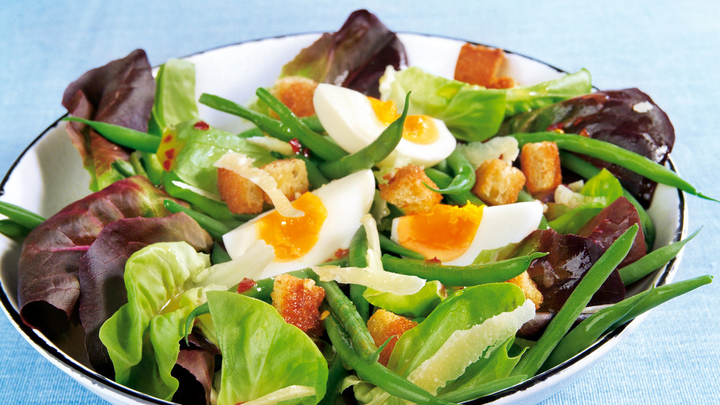 Grüne Bohnen-Salat mit Ei Rezept | tegut...
