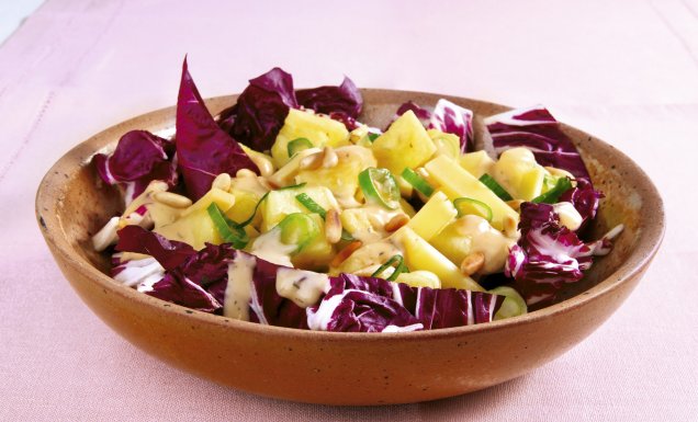 Käse-Ananas-Salat mit French-Dressing Rezept | tegut...